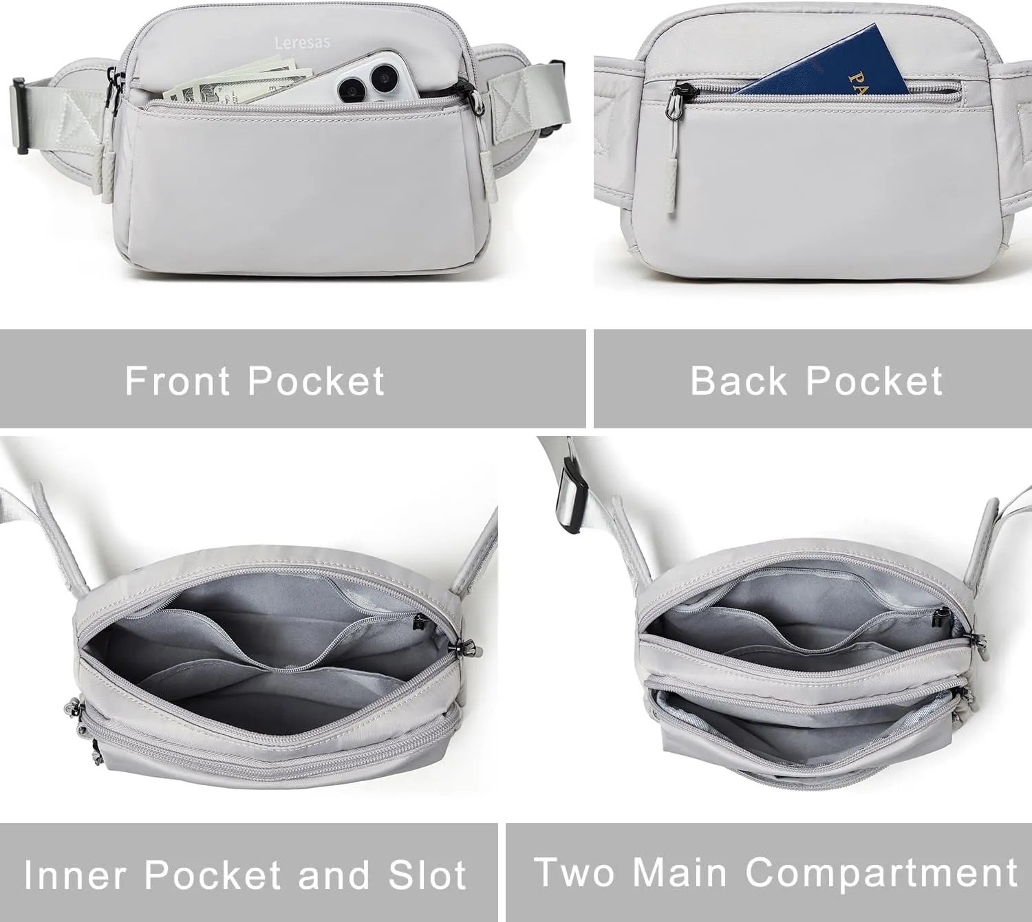7L Sling Bag for Women Crossbody Bag Sling Purse Fanny Packs Vegan Leather Chest Bag Trendy Handbag Travel Anti Theft