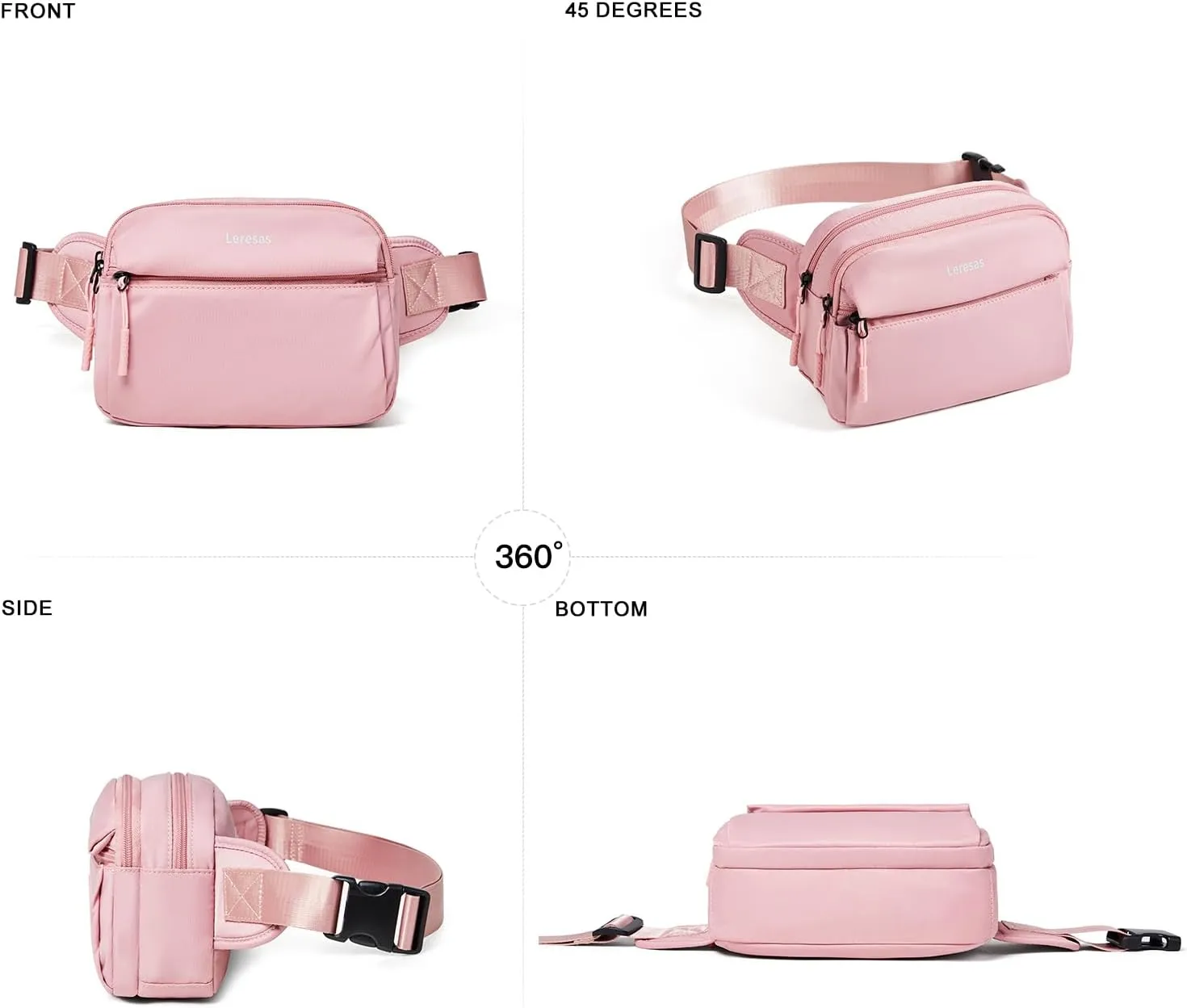 7L Sling Bag for Women Crossbody Bag Sling Purse Fanny Packs Vegan Leather Chest Bag Trendy Handbag Travel Anti Theft