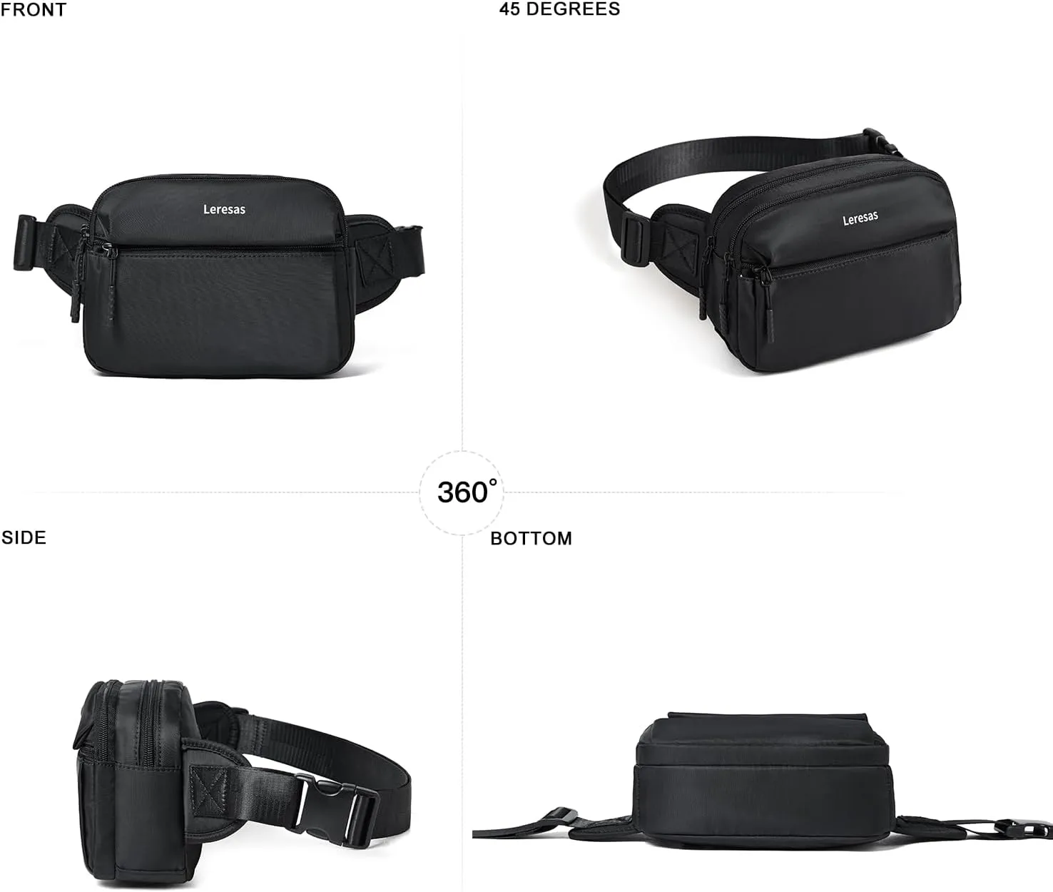 7L Sling Bag for Women Crossbody Bag Sling Purse Fanny Packs Vegan Leather Chest Bag Trendy Handbag Travel Anti Theft