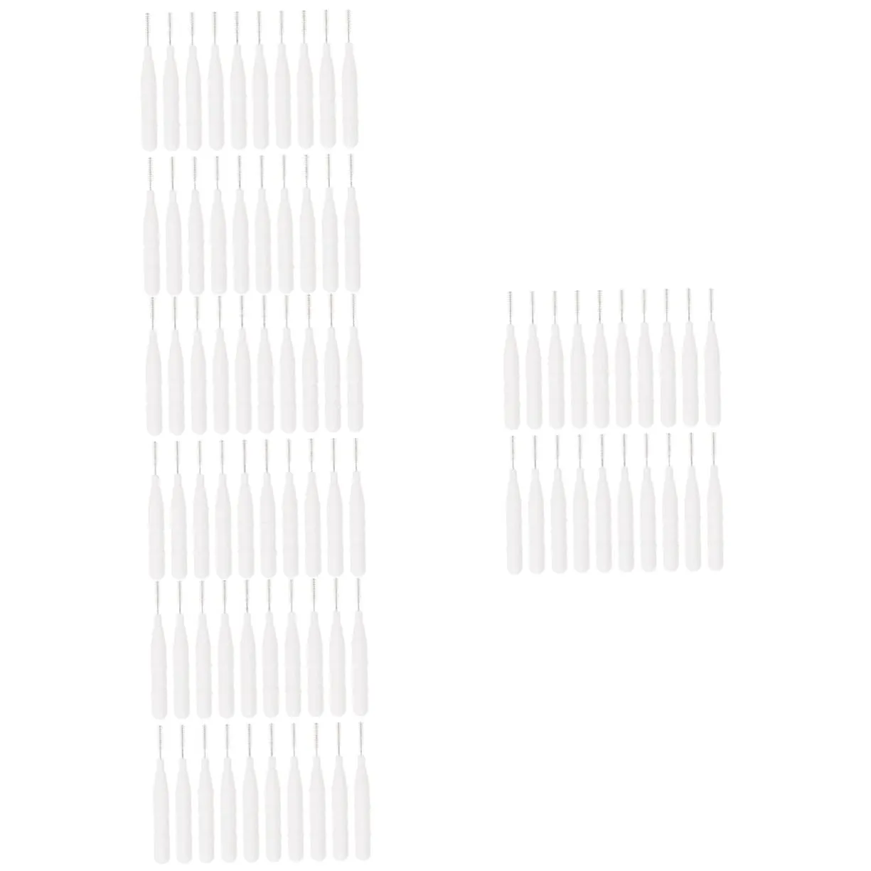 80pcs Mini Makeup Brushes Multi-use Interdental Cosmetics Brushes for Eyebrow Lip and Eye Makeup Lightweight Portable Design for Home and Travel
