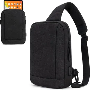 9-11 Inch Tablet Sleeve Bag Handle Carrying Case with Shoulder Strap Fits New 11-inch iPad Pro M4/iPad Air M2, iPad 10th 10.9, iPad 9/8/7th 10.2, iPad Air 5/4th 10.9, Tab S8/S9 11