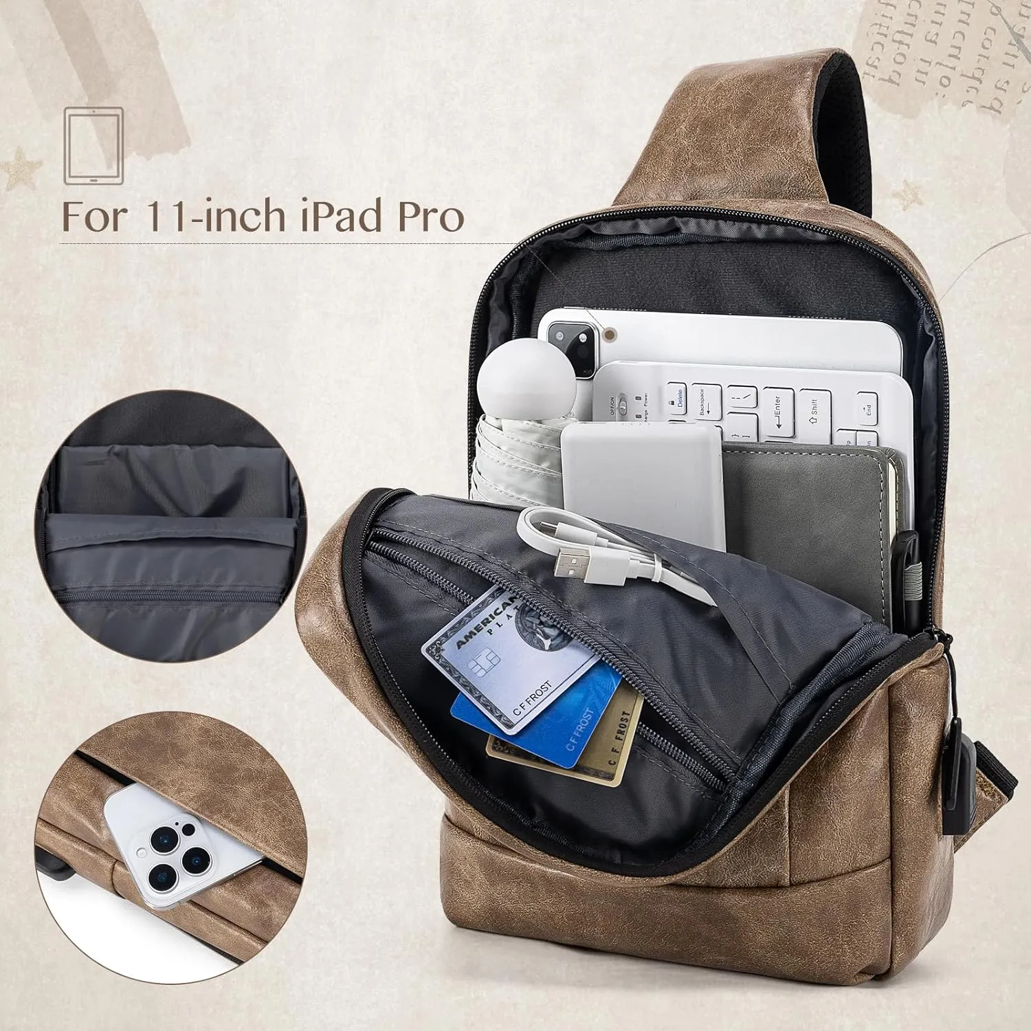 9-11 Inch Tablet Sleeve Bag Handle Carrying Case with Shoulder Strap Fits New 11-inch iPad Pro M4/iPad Air M2, iPad 10th 10.9, iPad 9/8/7th 10.2, iPad Air 5/4th 10.9, Tab S8/S9 11