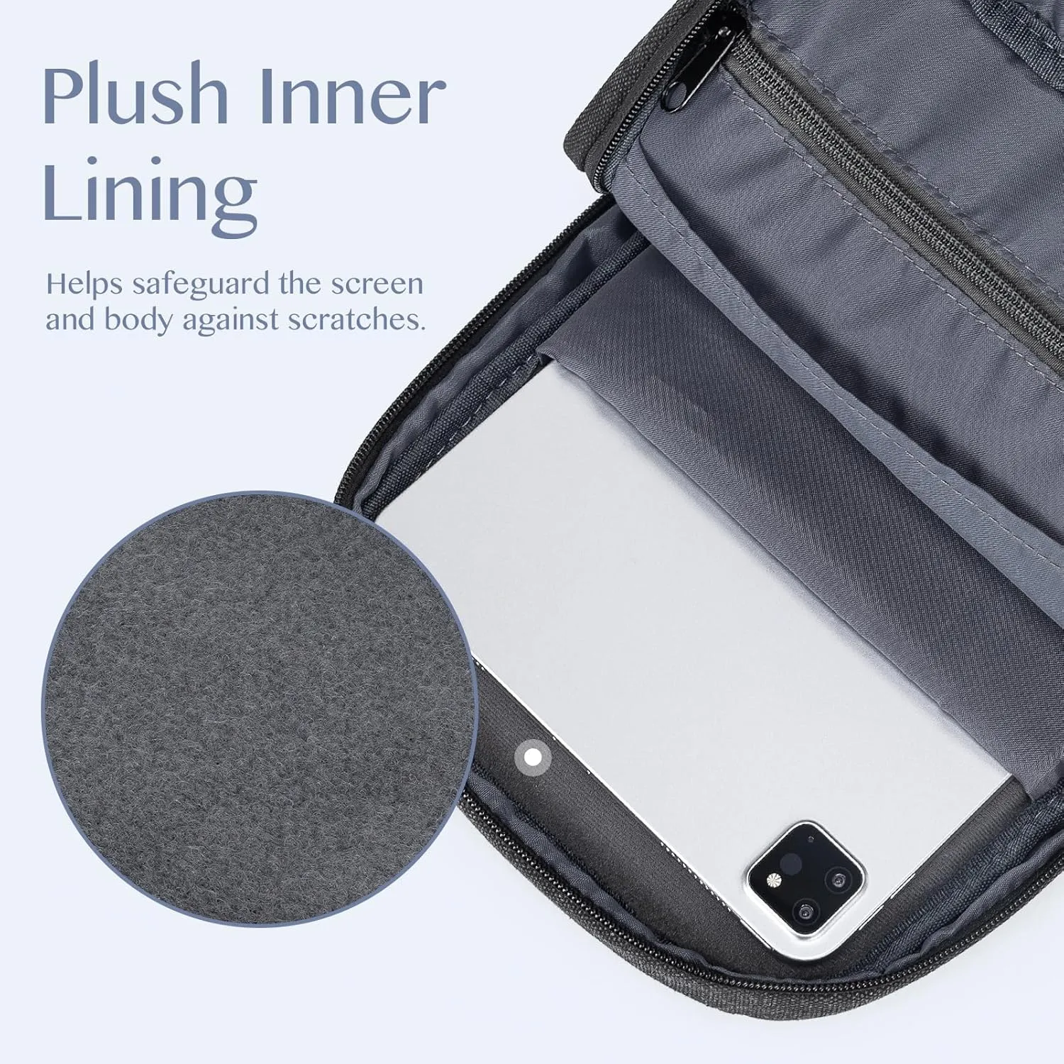 9-11 Inch Tablet Sleeve Bag Handle Carrying Case with Shoulder Strap Fits New 11-inch iPad Pro M4/iPad Air M2, iPad 10th 10.9, iPad 9/8/7th 10.2, iPad Air 5/4th 10.9, Tab S8/S9 11
