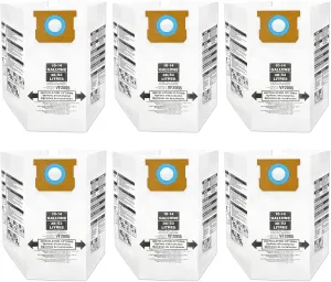 90662 Type F / 90672 Type I Vacuum Bags Replacement for Shop Vac 10-14 Gallon Disposable Collection Filter Bag, Part# 9066200, 9066233, 9067200, 9067233, VF2005(6 Pack)