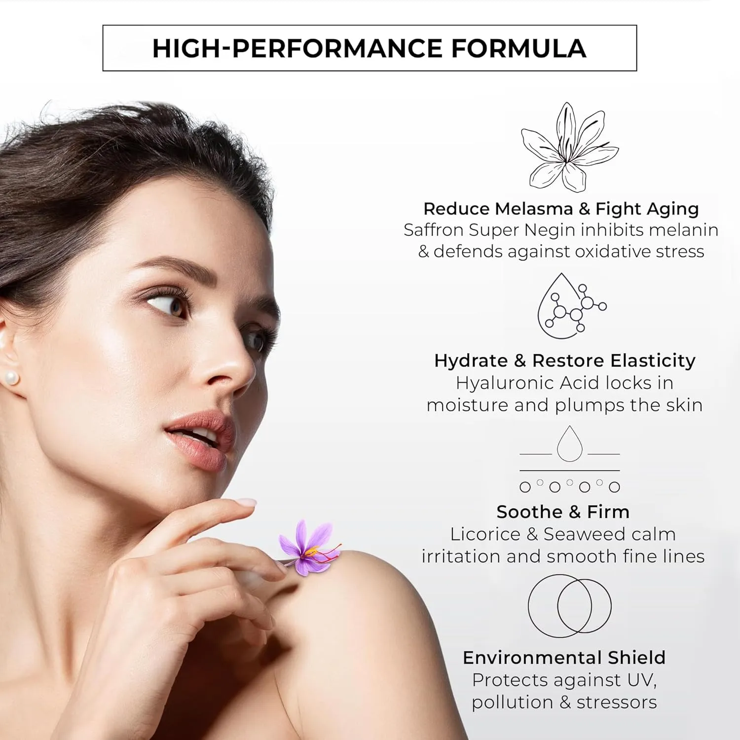 ABERA Skin Renewing Serum For Melasma Treatment, High-Potency Saffron Extract   Gift Curcumin Face Cleanser with Turmeric, Face Wash to Reduce Sebum (3 Boxes   Gift)