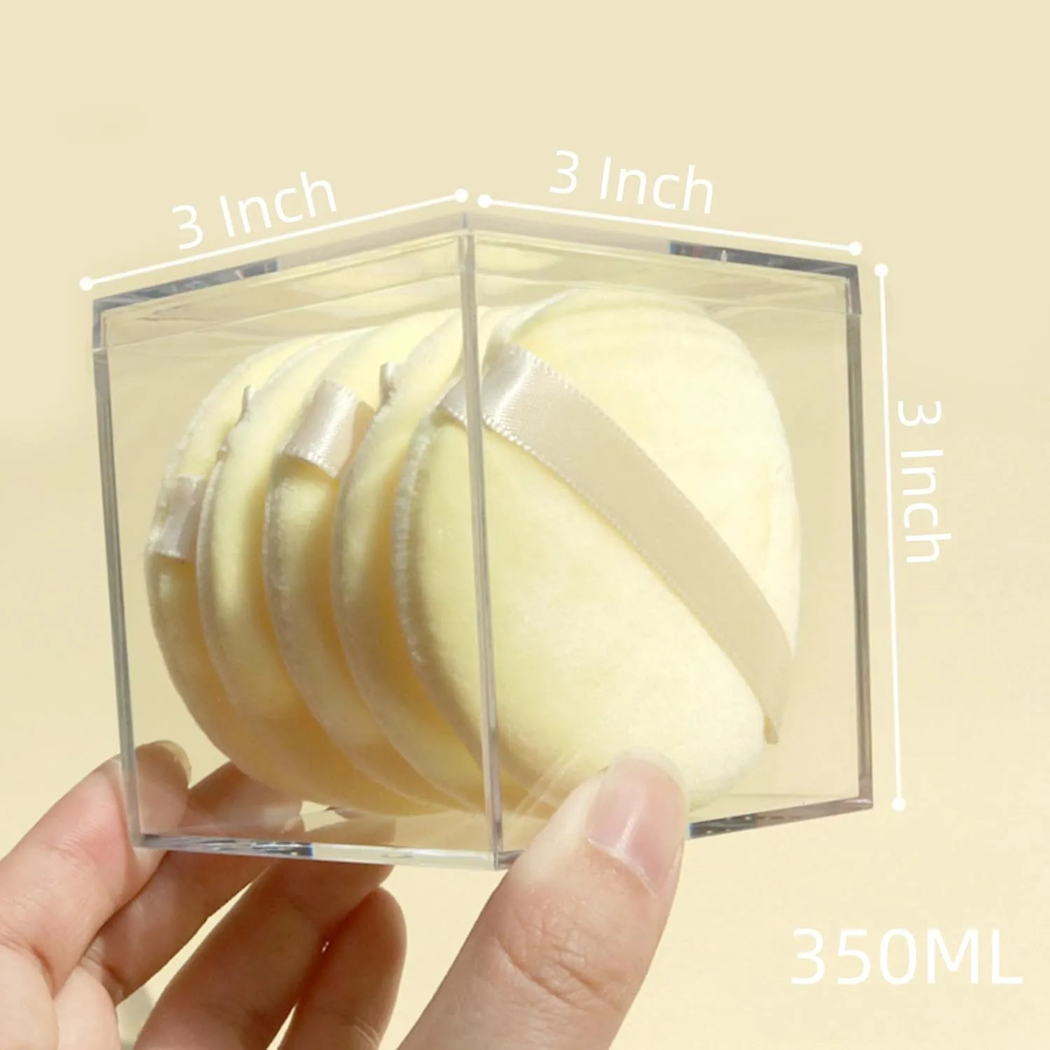 Acrylic Box 2 Pack 3x3x3 Inch Clear Square Cube Display Boxes with Lids - Multi-Purpose Storage & Decorative Boxes for Gifts, Weddings, Party Favors & Candy