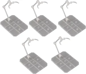 Adjustable Figure Holder Support Multi Functional Stand Doll Model, Transparent Action Figure Stand Display Set for Anime Figures with 5 Packs for Collection Needs