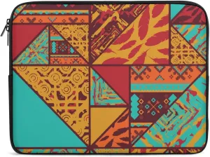 African Native Pattern Laptop Sleeve Case Computer Handbags Briefcase Carrying Bag for 10/12/13/15/17 Inch Laptops