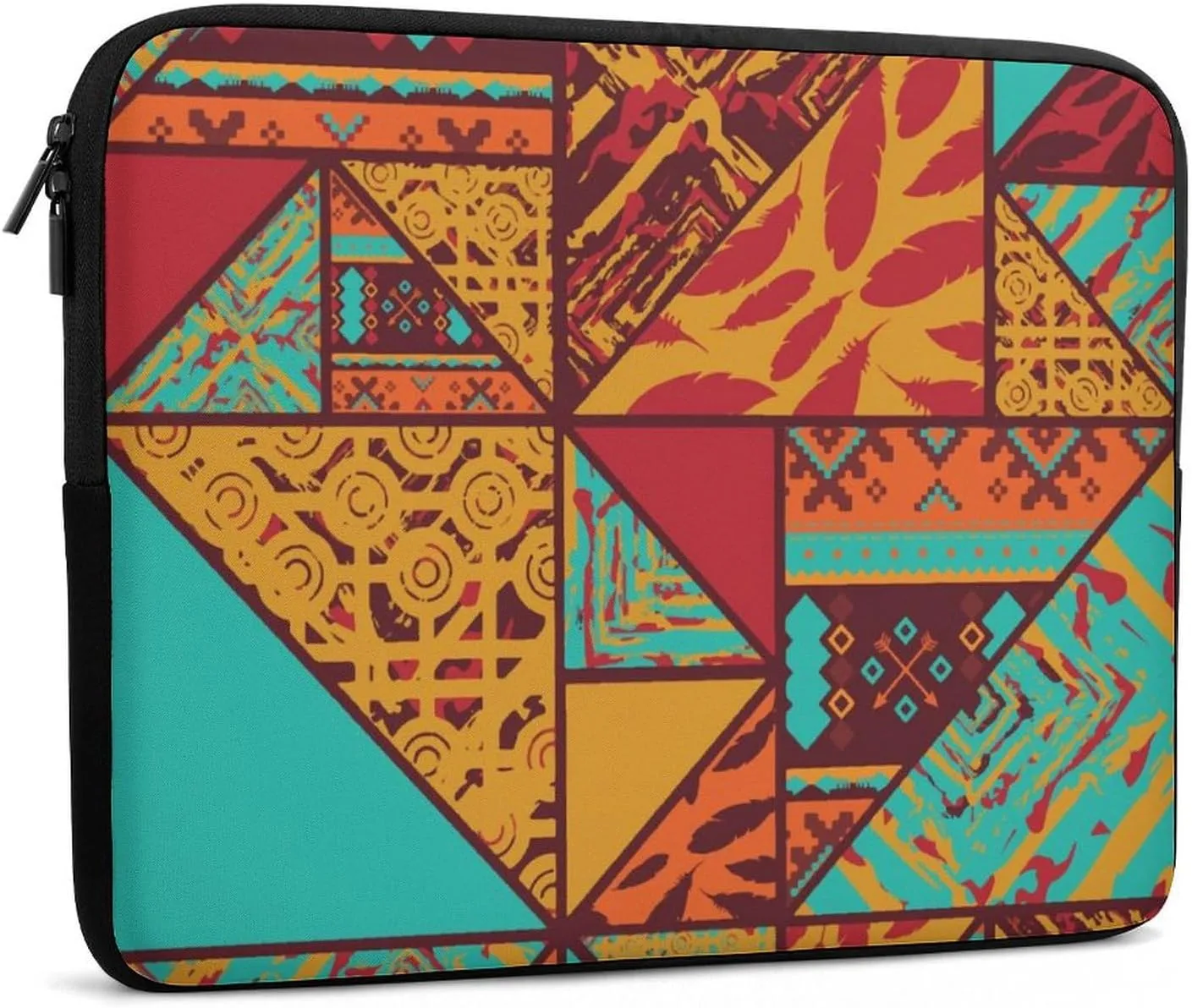 African Native Pattern Laptop Sleeve Case Computer Handbags Briefcase Carrying Bag for 10/12/13/15/17 Inch Laptops
