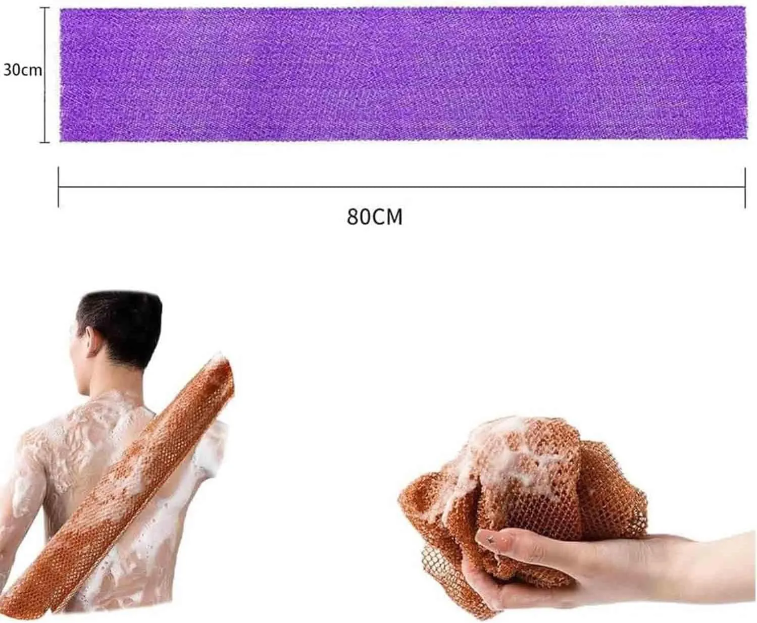 Afroscrub African Exfoliating Net Sponge, African Net Sponge, African Exfoliating Net Sponge, Body Exfoliating Cloth, Travel Friendly and Quick Drying