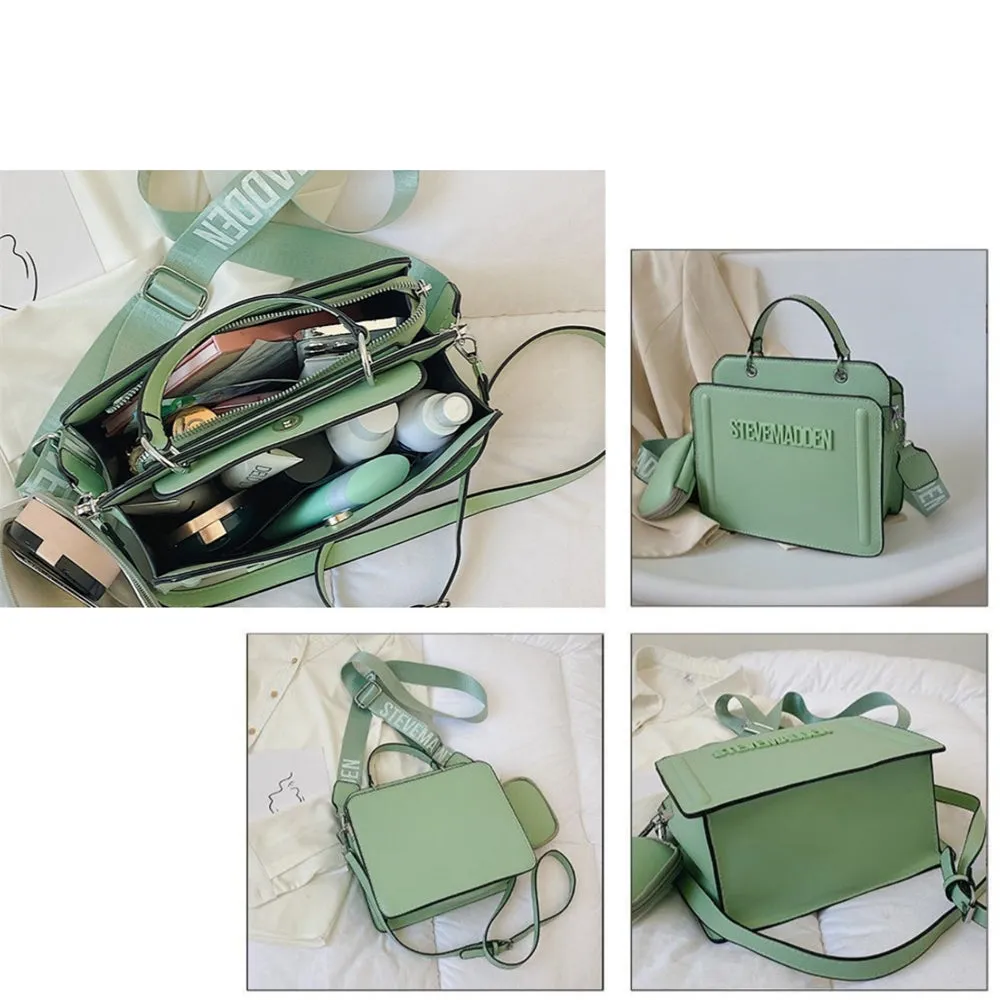 Ailizt Women's Handbags Crossbody Bags Shoulder Leather Purse LightGreen