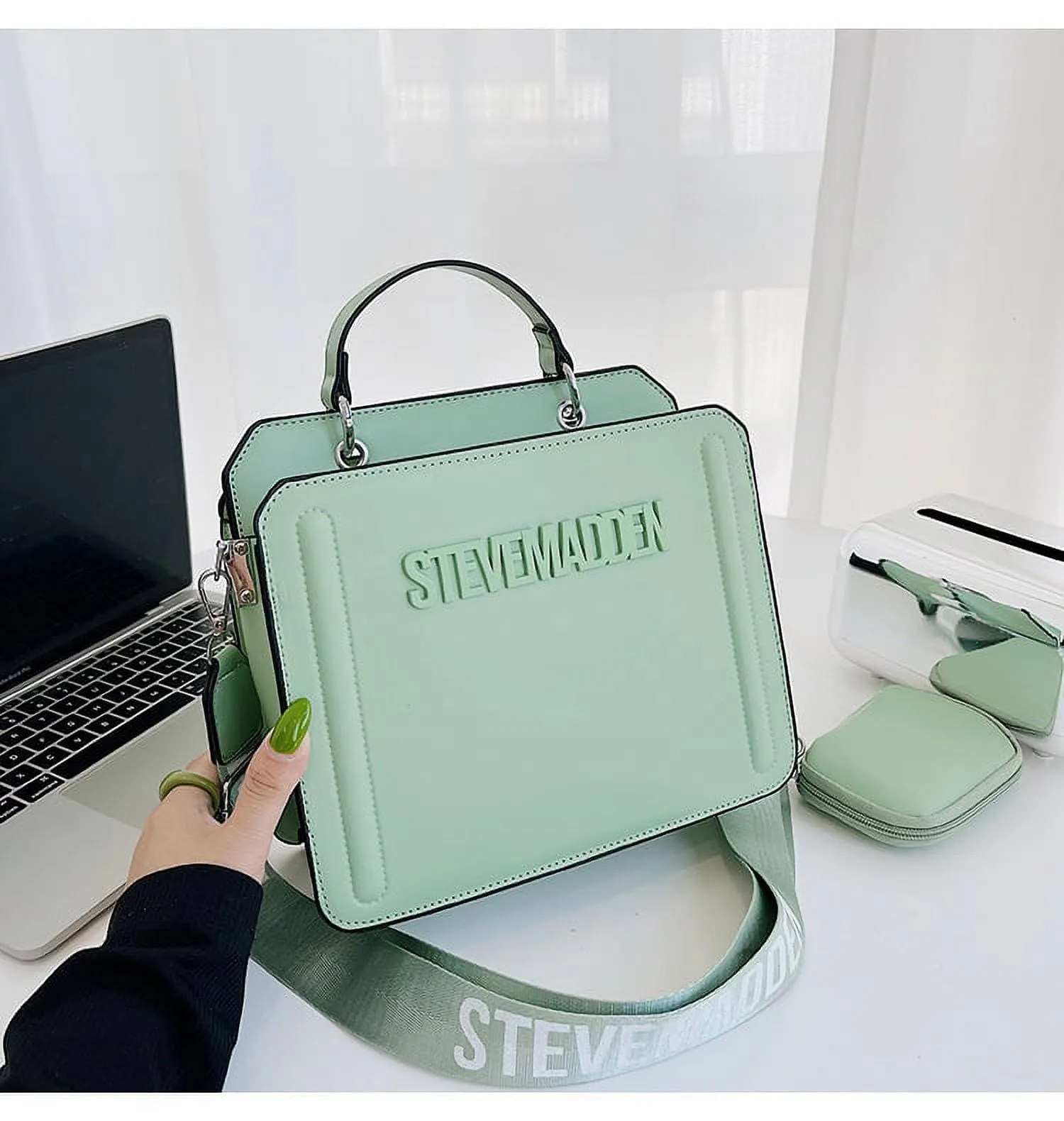 Ailizt Women's Handbags Crossbody Bags Shoulder Leather Purse LightGreen