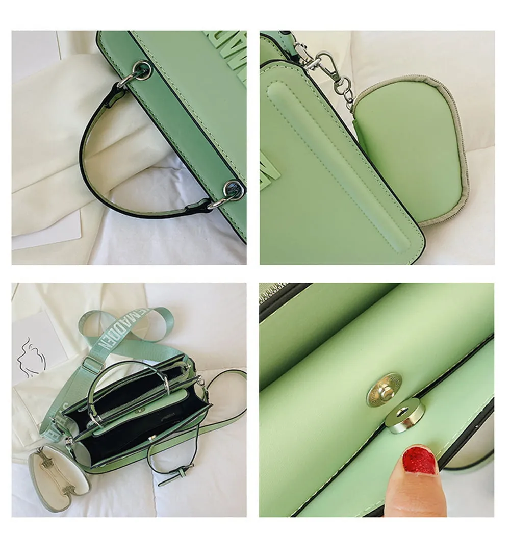 Ailizt Women's Handbags Crossbody Bags Shoulder Leather Purse LightGreen