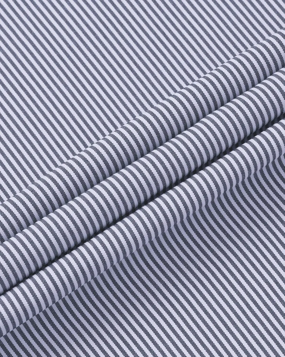 Alimens & Gentle Men's Stripe Dress Shirts Transitional Weather Long Sleeve Casual Button Down Business Shirt Poplin Top