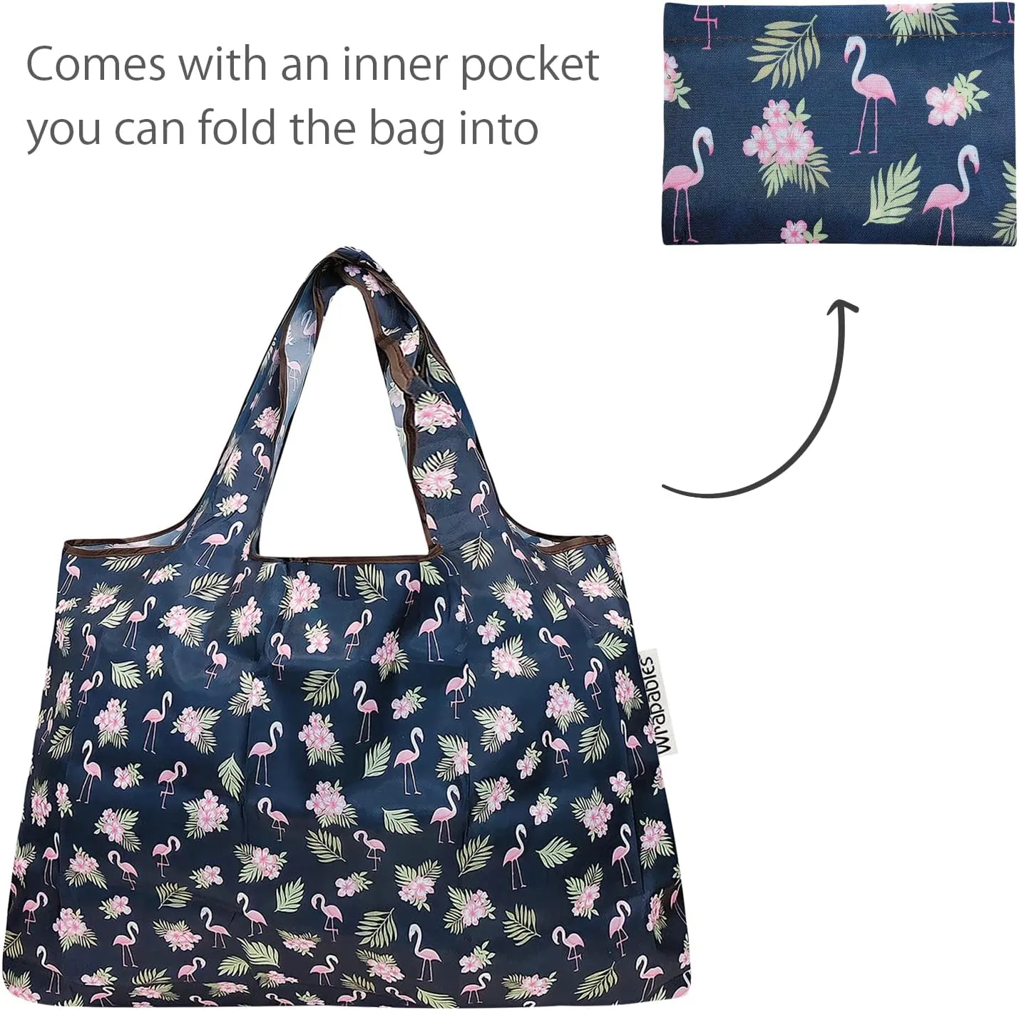 allydrew Large Foldable Tote Nylon Reusable Grocery Bag