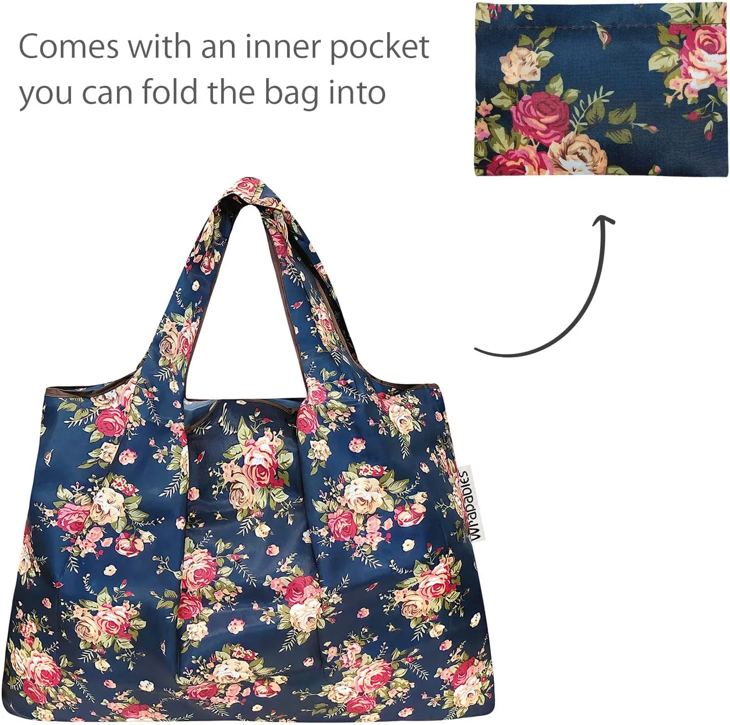 allydrew Large Foldable Tote Nylon Reusable Grocery Bag