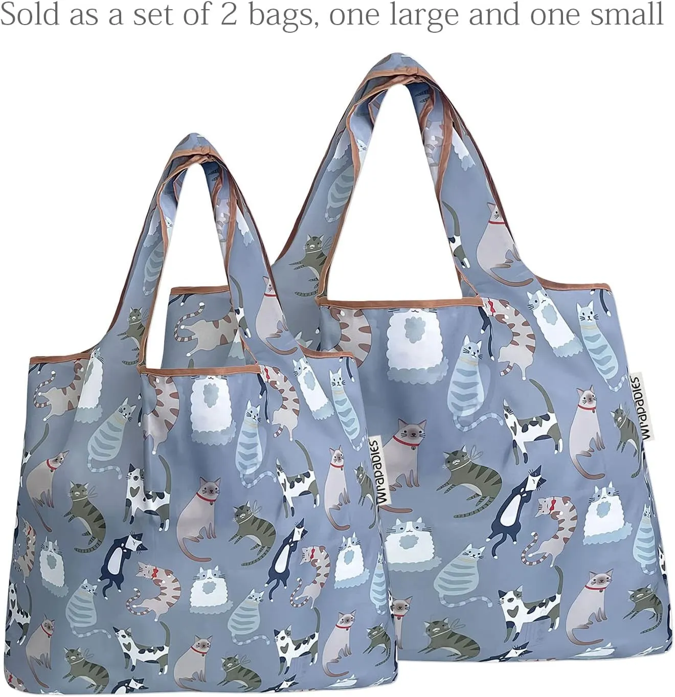 Allydrew Large Foldable Tote Nylon Reusable Grocery Bags