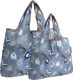 Allydrew Large Foldable Tote Nylon Reusable Grocery Bags
