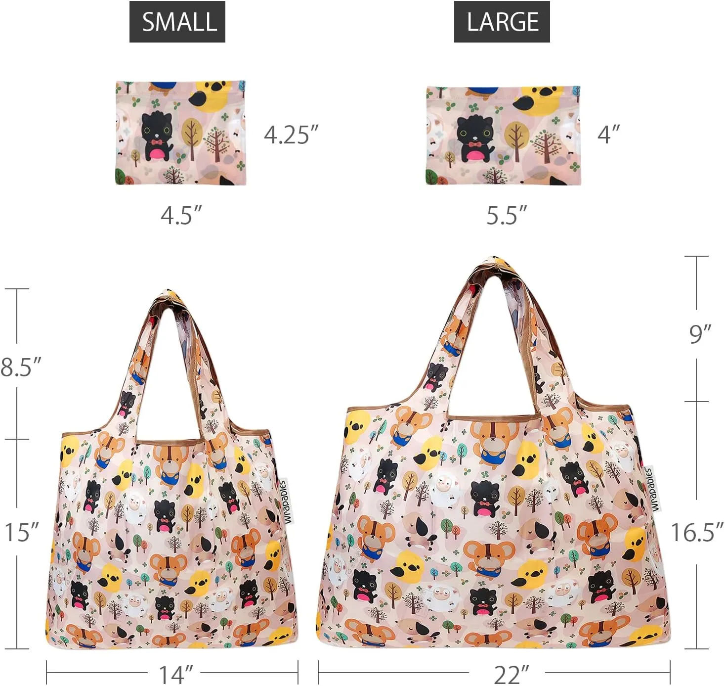allydrew Large Foldable Tote Nylon
