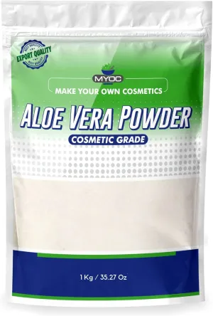 Aloe Vera Powder | Cosmetic Grade | for DIY Skincare, Hair Masks, Serums, and Lotions - 1 Kg / 35.27 Oz