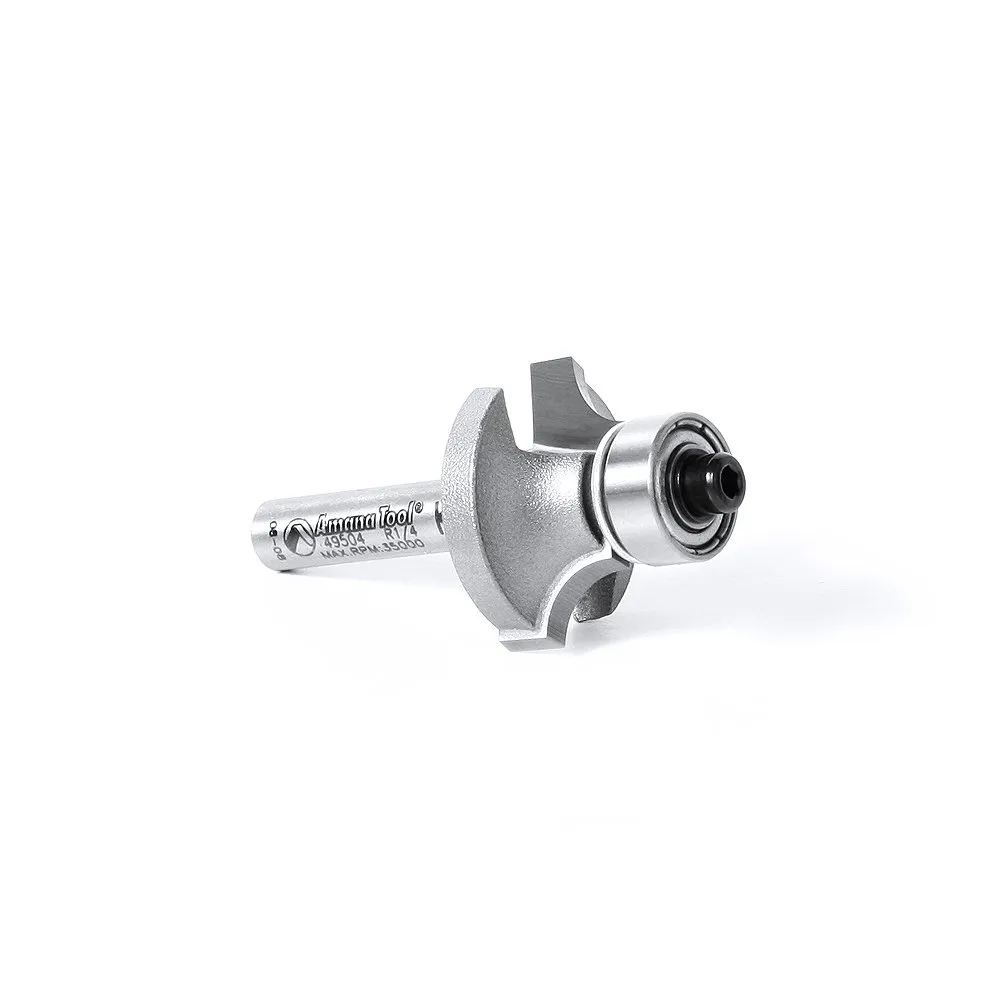 Amana Tool - 49504 Carbide Tipped Corner Round 1/4 Radius x 1" Dia x 1/2 x 1/4 Shank