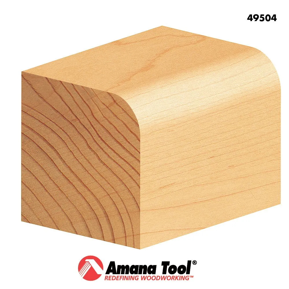 Amana Tool - 49504 Carbide Tipped Corner Round 1/4 Radius x 1" Dia x 1/2 x 1/4 Shank