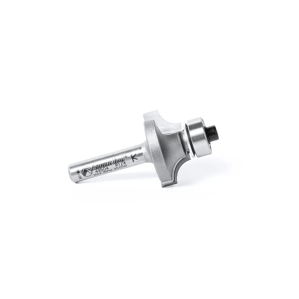 Amana Tool - 49504 Carbide Tipped Corner Round 1/4 Radius x 1" Dia x 1/2 x 1/4 Shank