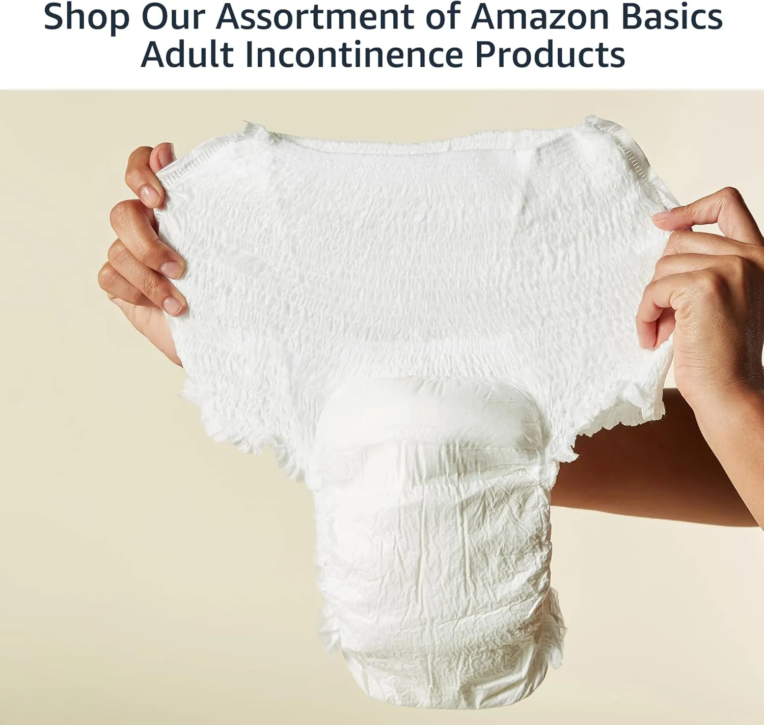 Amazon Basics Unisex Protective Underwear, Overnight Absorbency, Large, 56 Count, (4 Packs of 14)