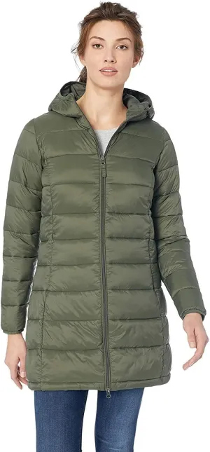 Amazon Essentials Women's Lightweight Water-Resistant Packable Hooded Puffer Coat (Available in Plus Size)