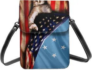 America And Micronesia Micronesians Flag Small Crossbody Bag Is A Shoulder Bag Designed For Women And Girls Cell Phone Crossbody Wallet Purses With Card Slots Adjustable Strap
