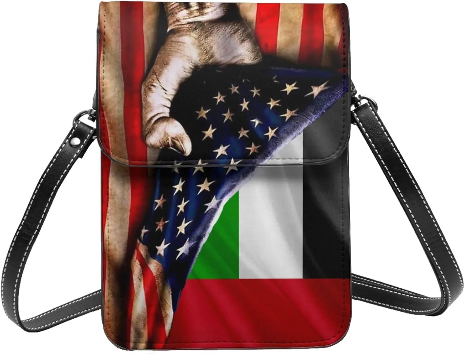 America And United Arab Emirates Emiratis Flag Small Crossbody Bag Is A Shoulder Bag Designed For Women And Girls Cell Phone Crossbody Wallet Purses With Card Slots Adjustable Strap