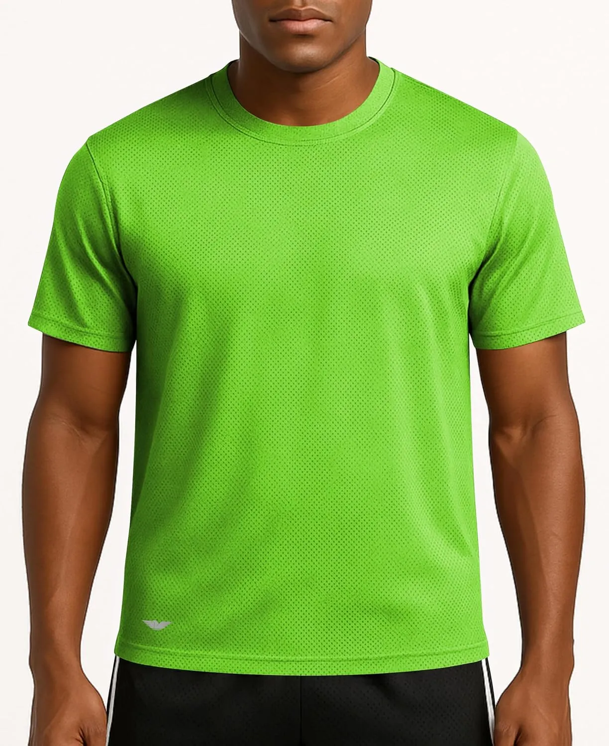AMERICAN HEAVEN Men's Short Sleeve Work Out Crew Neck T-Shirts | Dry Fit Active Athletic Gym Tee Tops | Multi Packs Colors