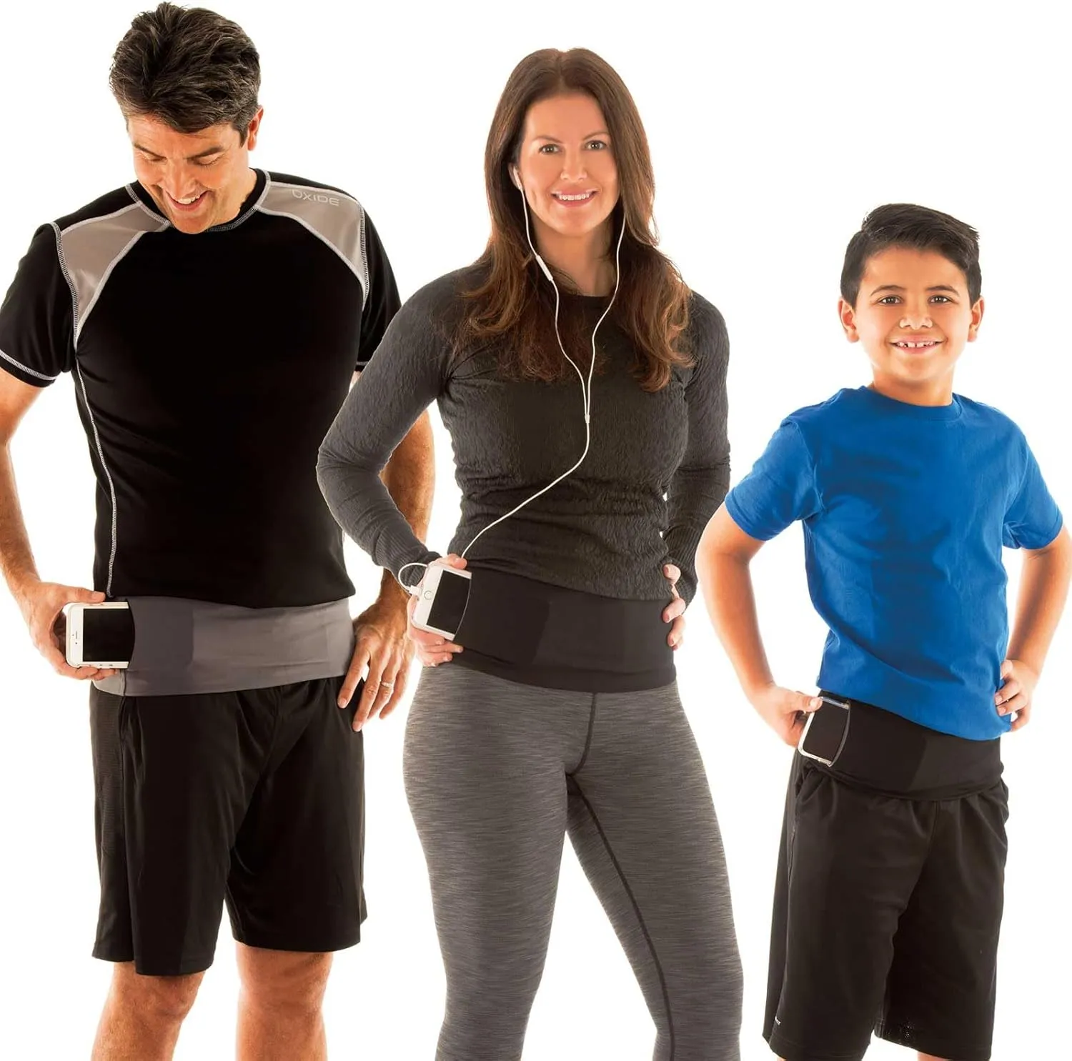 American Ninja Warrior Running Belt for iPhone, Fanny Pack for Fitness & Travel Money Storage - 6, 7 Plus, 8, X - Galaxy S7, S8 - Unisex Waist Band with Zippers for Men & Women by The Tube Waistband