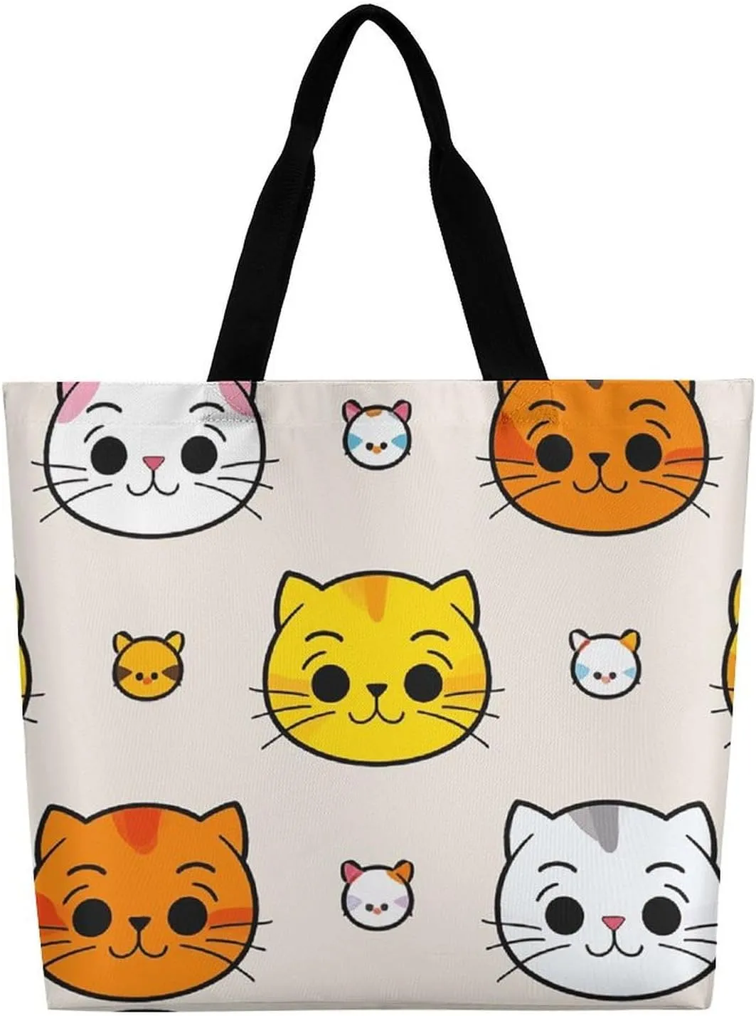 Ancient Egyptian Hieroglyph Tote Bag for Women Reusable Grocery Shoulder Bags Shopping Bag for Travel, Groceries