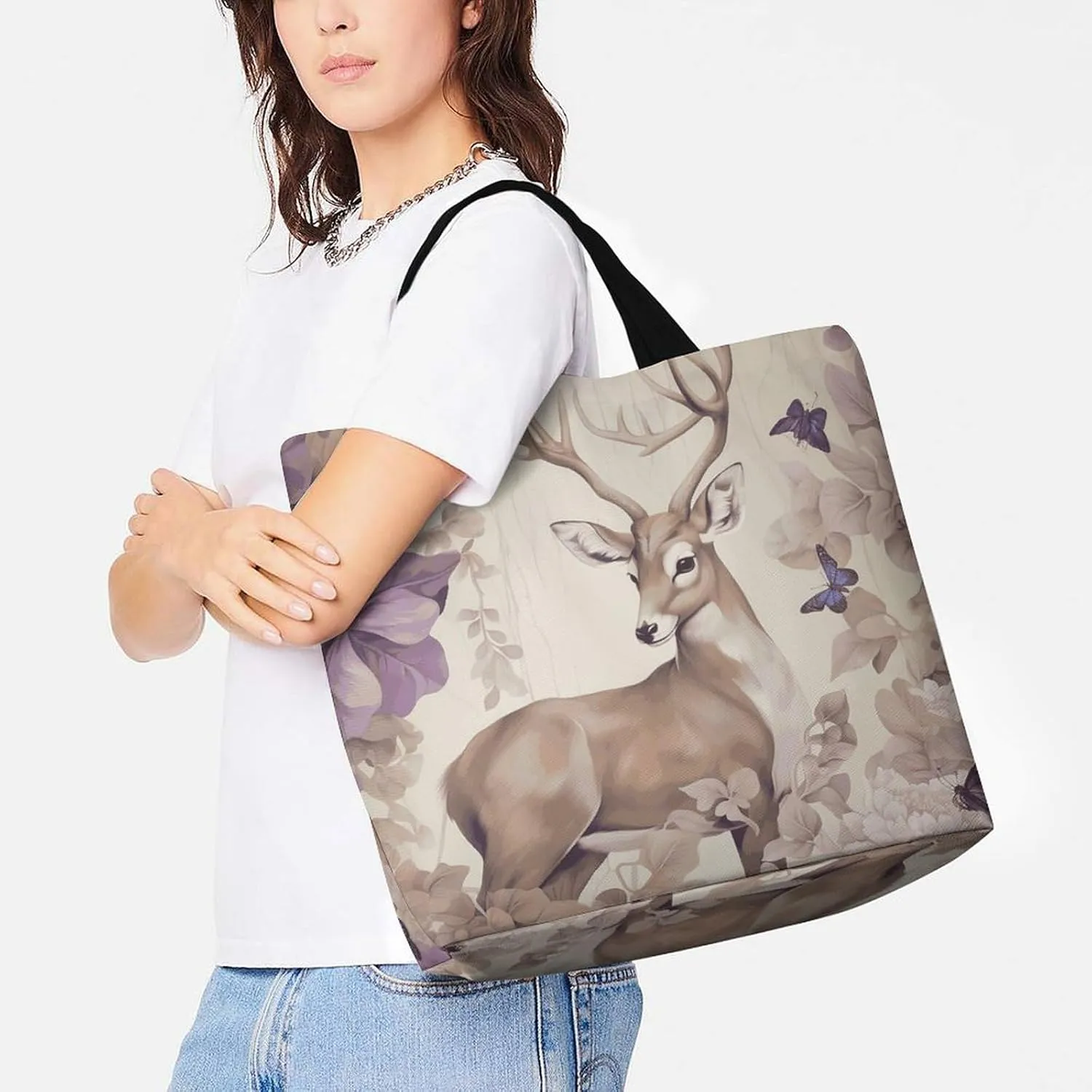 Ancient Egyptian Tote Bag for Women Reusable Grocery Shoulder Bags Shopping Bag for Travel, Groceries