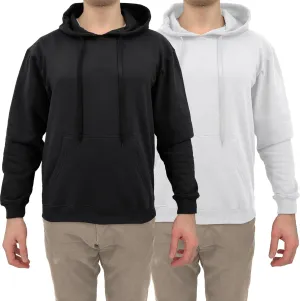 Andrew Scott Cotton Hoodie, Soft Midweight Fleece, Pullover Hooded Sweatshirt for Men - Multi Packs