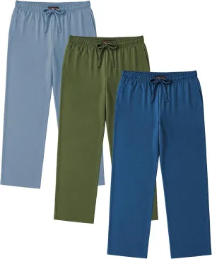 Andrew Scott Men's Lounge Pants | Multi Packs & Colors | Soft & Light Cotton Drawstring Yoga Lounge & Sleep PJ Pants