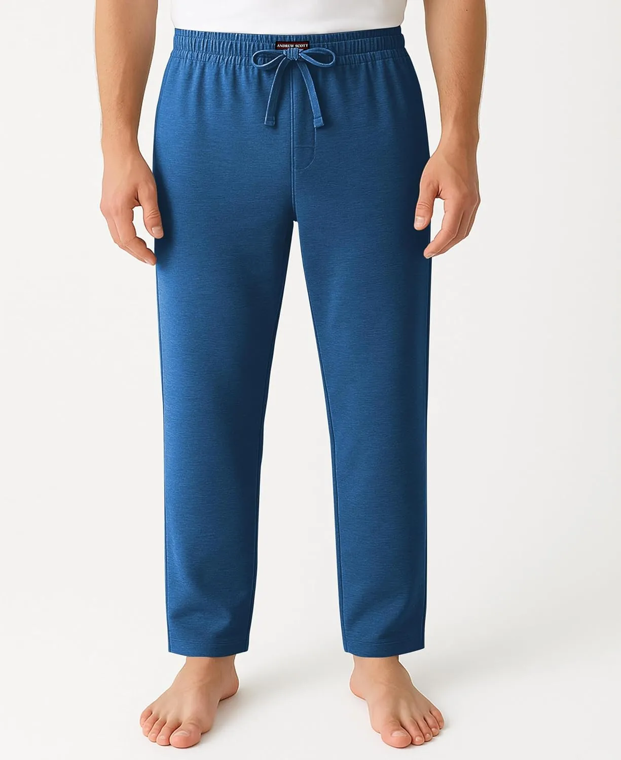 Andrew Scott Men's Lounge Pants | Multi Packs & Colors | Soft & Light Cotton Drawstring Yoga Lounge & Sleep PJ Pants