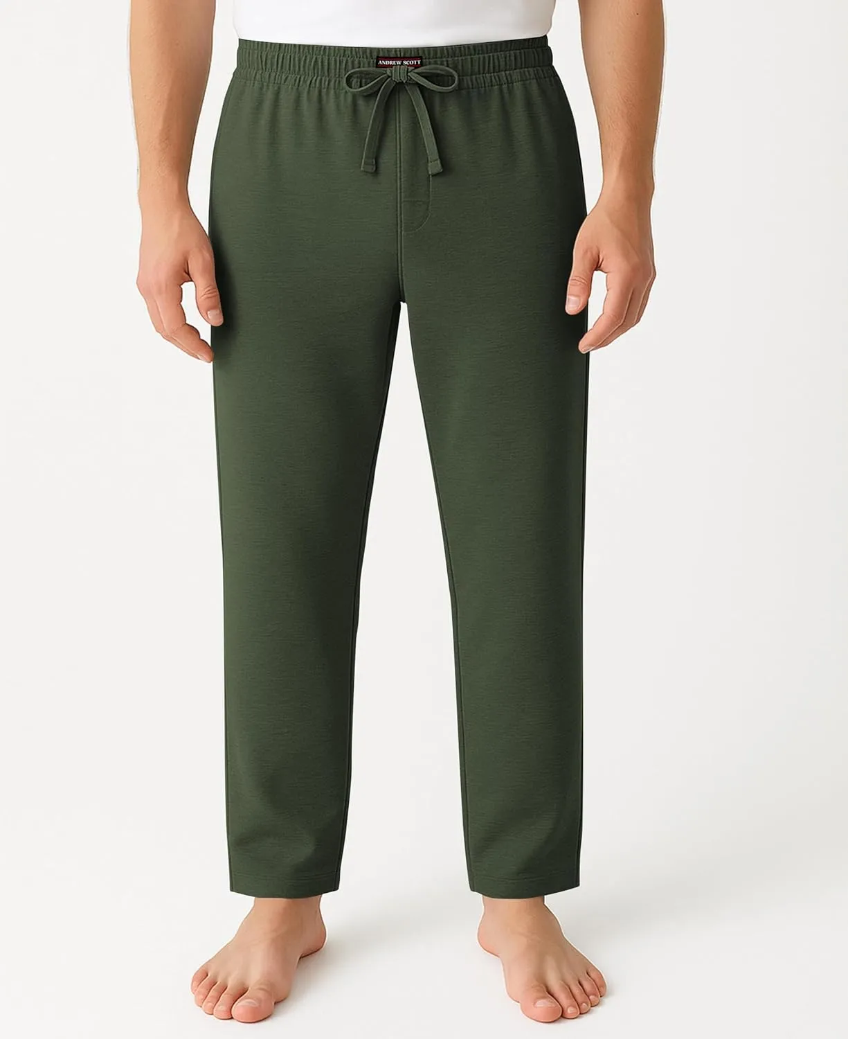 Andrew Scott Men's Lounge Pants | Multi Packs & Colors | Soft & Light Cotton Drawstring Yoga Lounge & Sleep PJ Pants