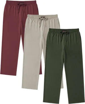 Andrew Scott Men's Lounge Pants | Multi Packs & Colors | Soft & Light Cotton Drawstring Yoga Lounge & Sleep PJ Pants
