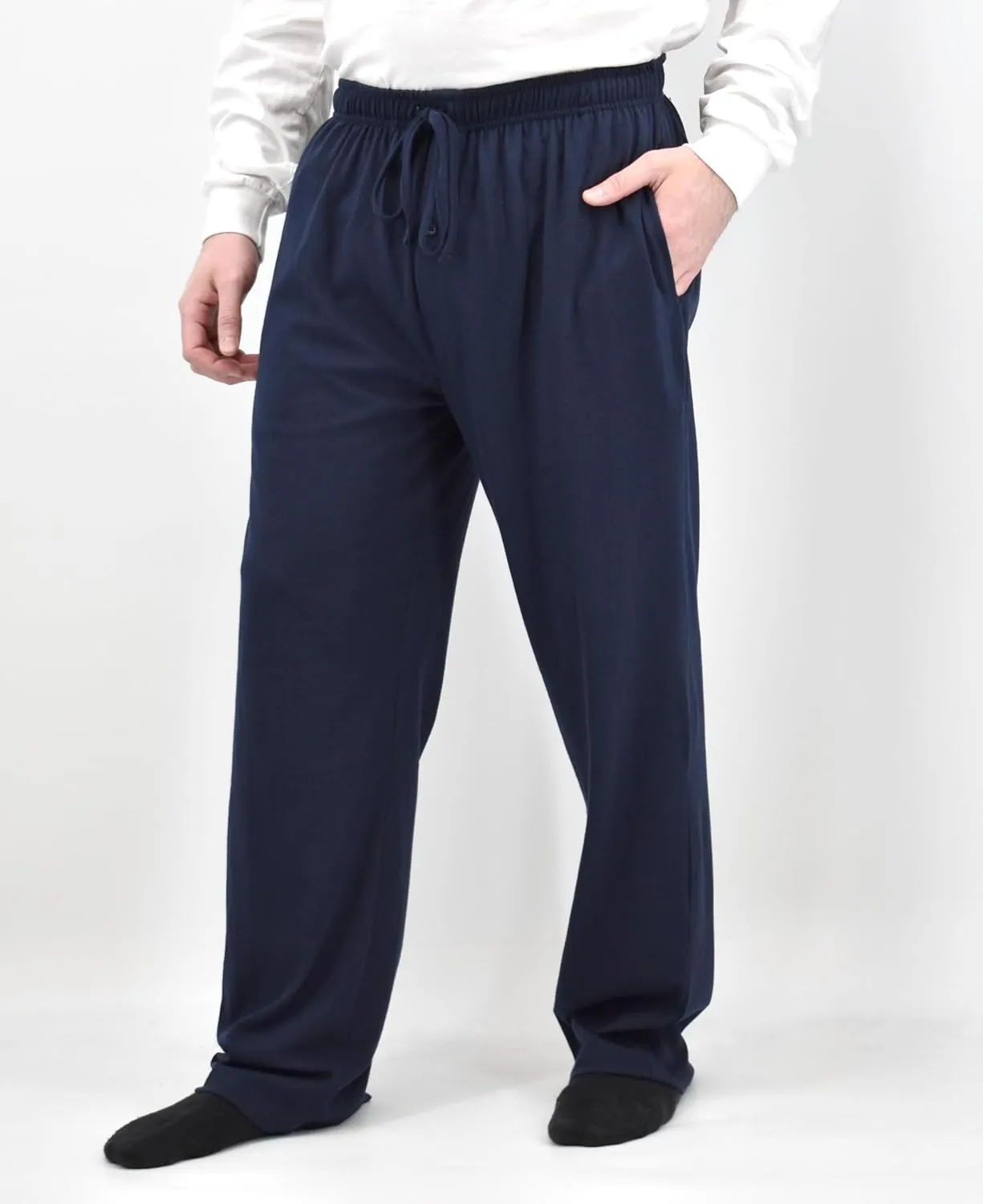 Andrew Scott Men's Lounge Pants | Multi Packs & Colors | Soft & Light Cotton Drawstring Yoga Lounge & Sleep PJ Pants