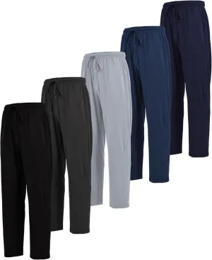 Andrew Scott Men's Lounge Pants | Multi Packs & Colors | Soft & Light Cotton Drawstring Yoga Lounge & Sleep PJ Pants