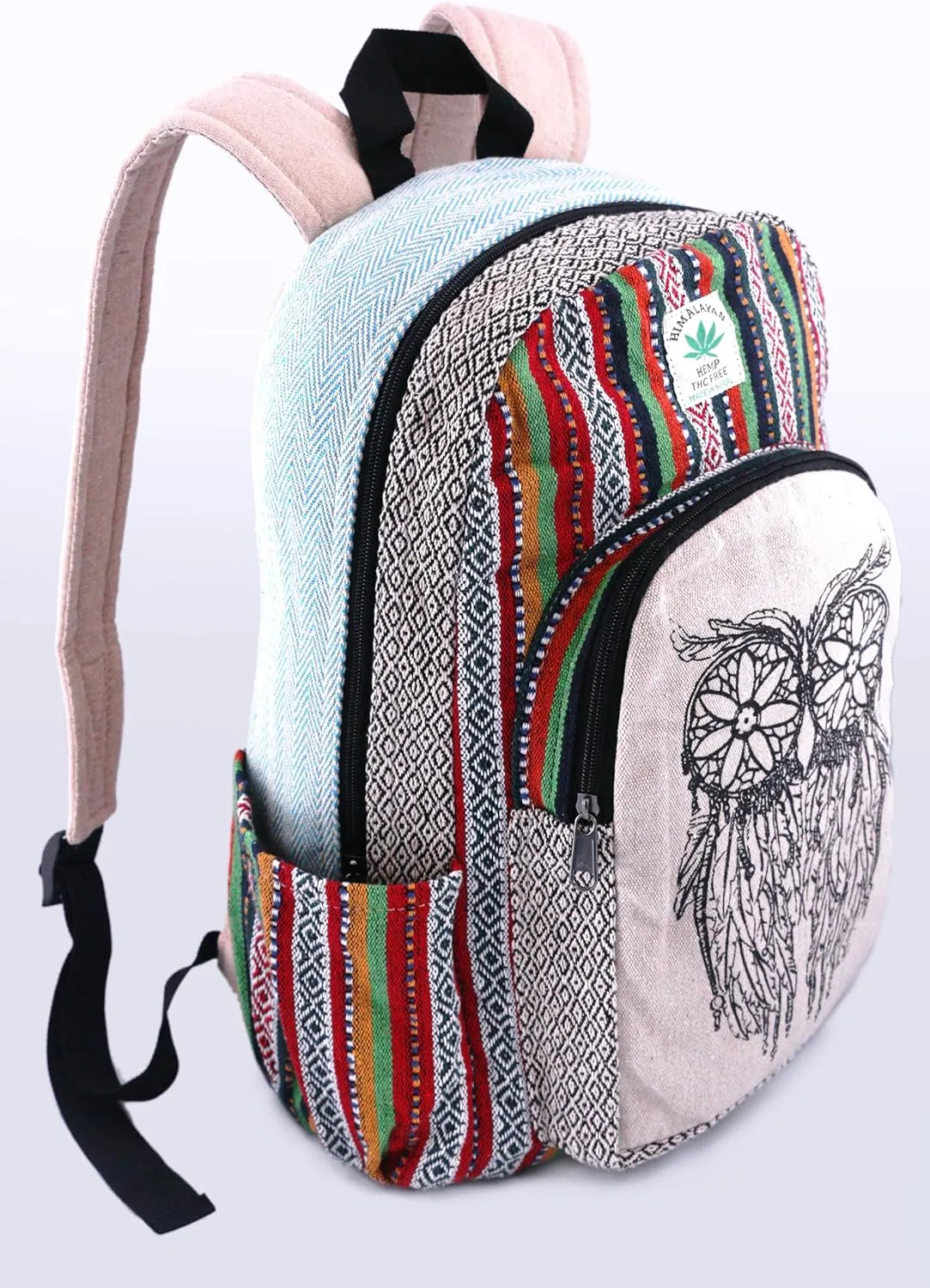 Anitya Hemp Backpack, Multi-Functional Pockets, Eco-Friendly, Unisex, Hiking Daypack, Durable Rucksack (AHLB02)