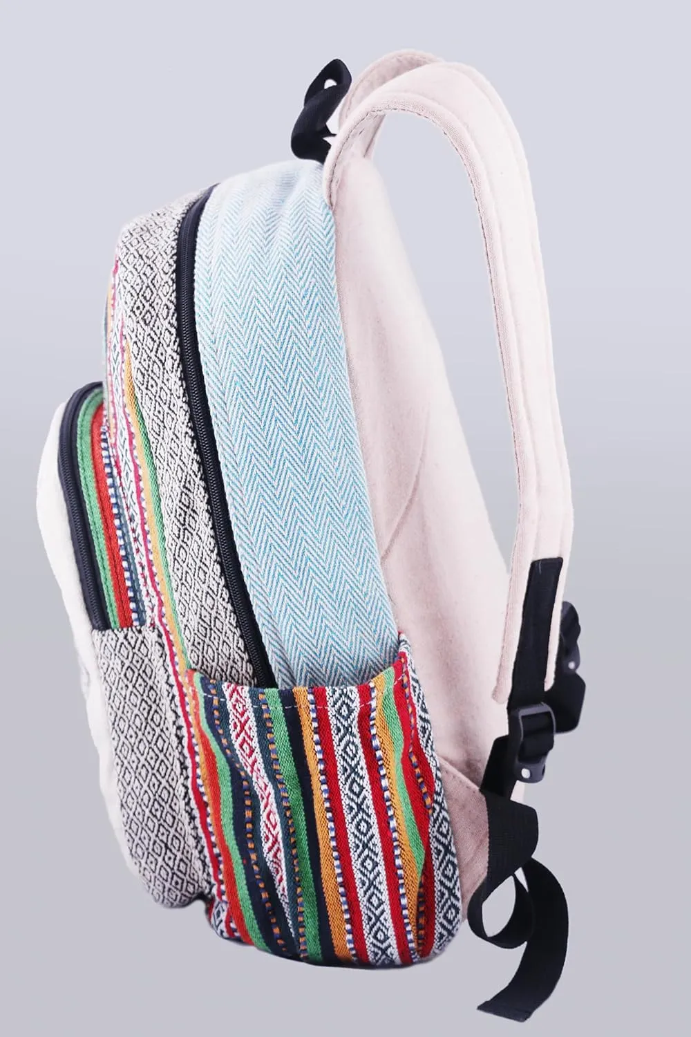 Anitya Hemp Backpack, Multi-Functional Pockets, Eco-Friendly, Unisex, Hiking Daypack, Durable Rucksack (AHLB02)