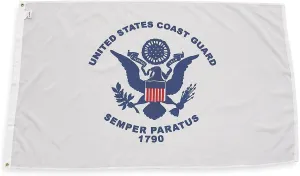 Annin Flagmakers Model 439040 U.S. Coast Guard Military Flag USA-Made Specifications, Officially Licensed, 3 x 5 Feet
