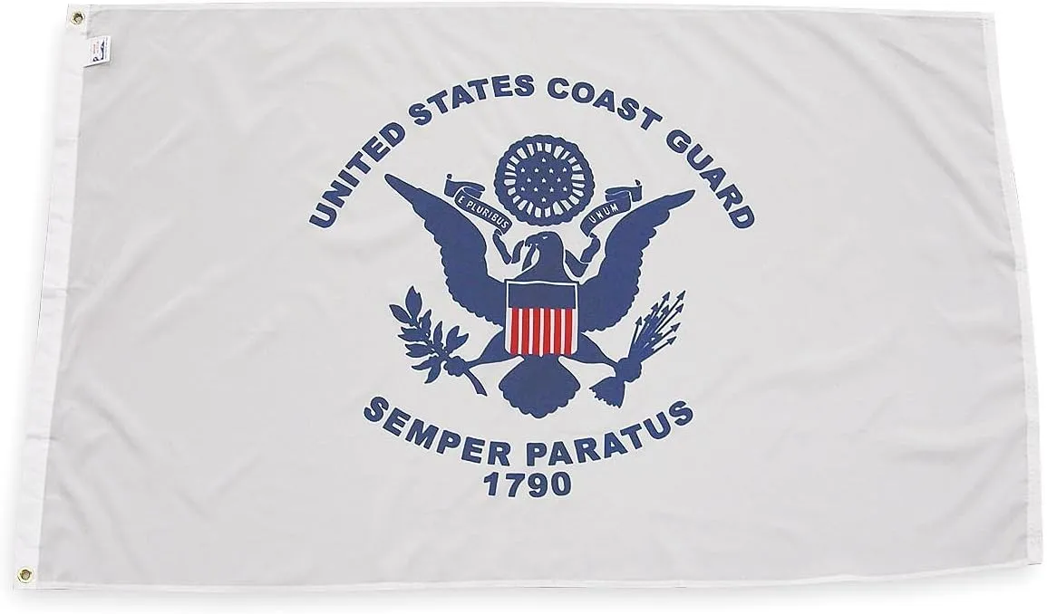 Annin Flagmakers Model 439040 U.S. Coast Guard Military Flag USA-Made Specifications, Officially Licensed, 3 x 5 Feet