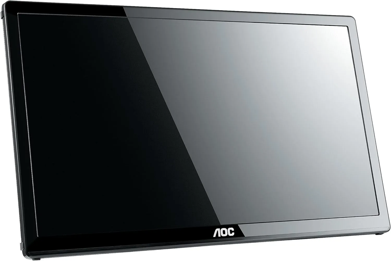AOC e1659Fwu 15.6-Inch Ultra Slim 1366x768 Res 200 cd/m2 Brightness USB 3.0-Powered Portable LED Monitor w/ Case Black