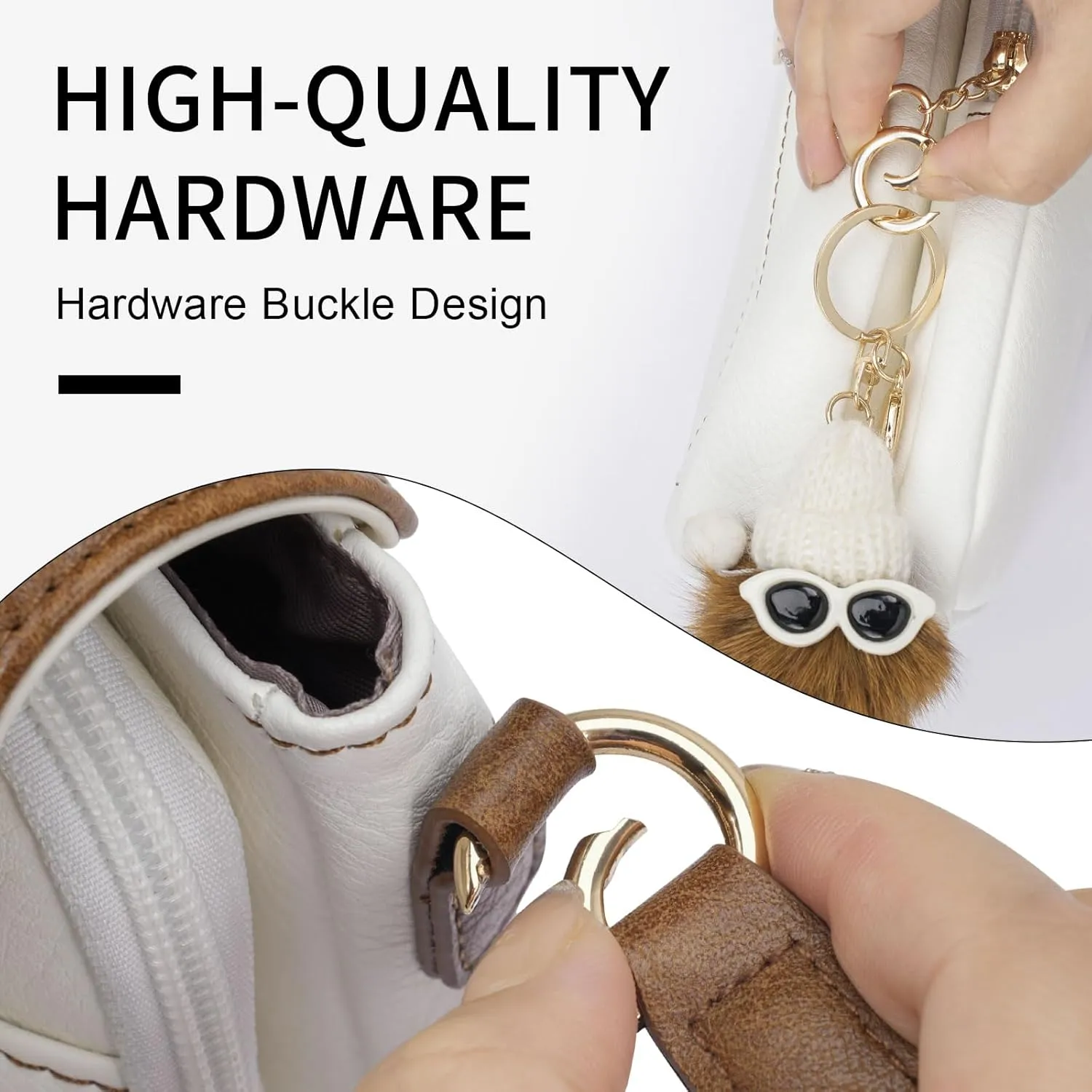 APHISON Small Crossbody Bags for Women Trendy, Leather Phone Wallet Purses Handbags Card Slots with Adjustable Guitar Strap