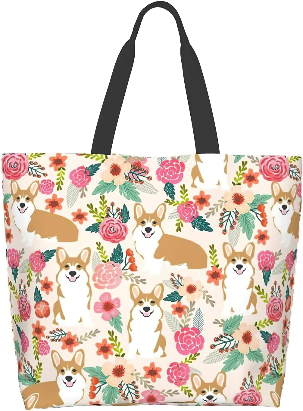 aportt Reusable Grocery Bag Large Shopping Tote Bag with Strong Handle Eco-Friendly