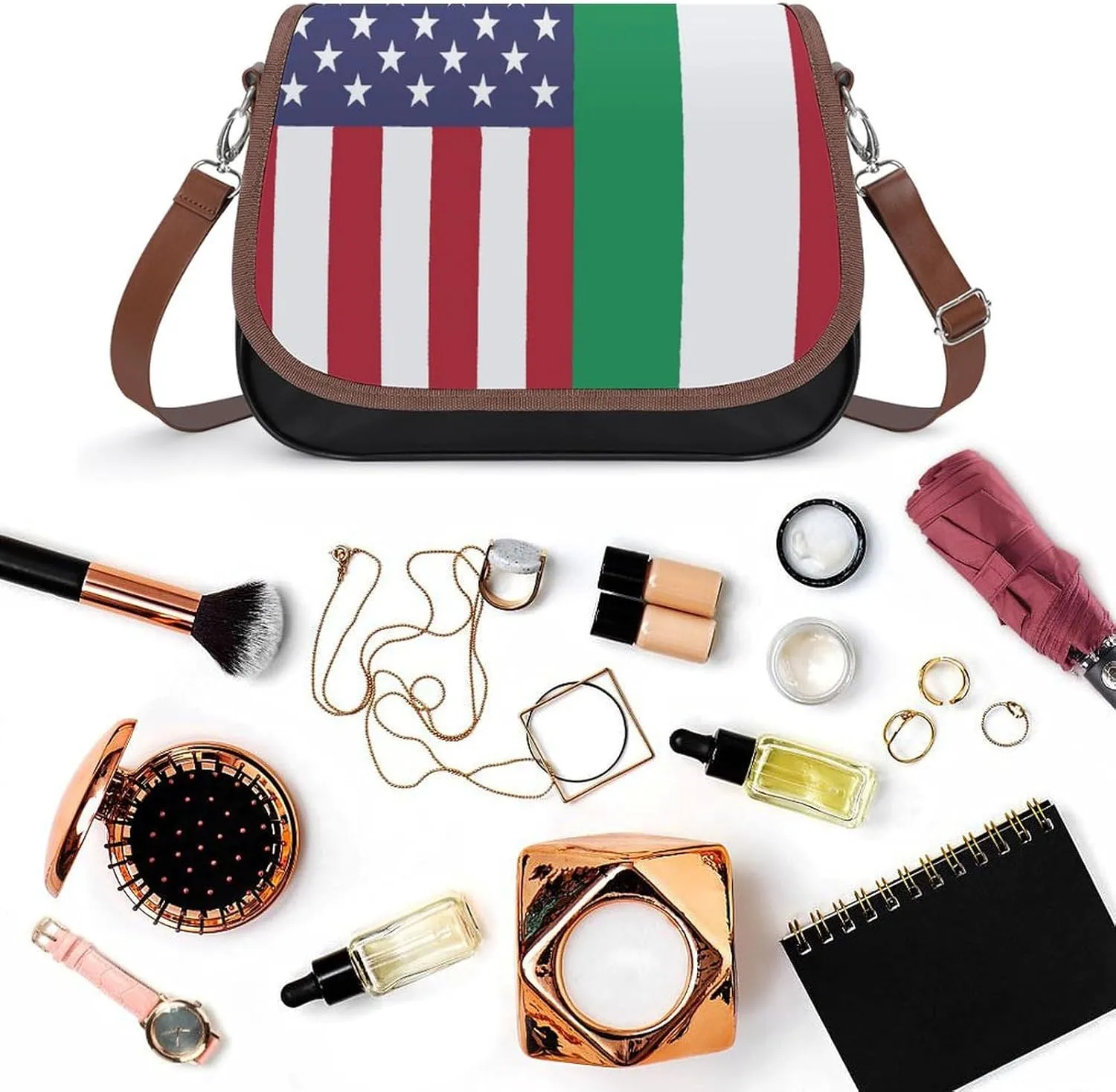 Army Classic Camouflage Pattern Fashionable And Exquisite Shoulder Bag, Convenient Leather Crossbody Bag for Going Out
